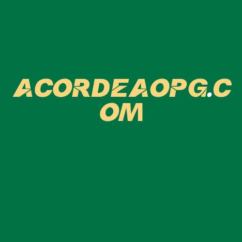 Logo da ACORDEAOPG